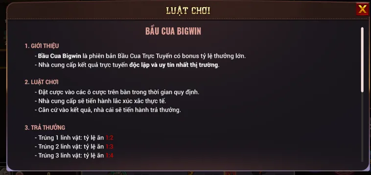 Bầu Cua BigWin Tại BomWin Trò Chơi Dân Gian Đổi Thưởng Cực Kỳ Hấp Dẫn