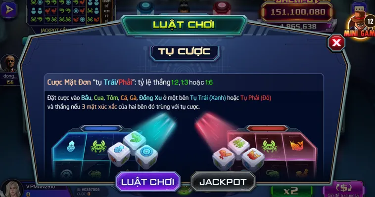 Bầu Cua CyberX Tại BomWin Đỉnh Cao Cá Cược Công Nghệ Với Tỷ Lệ Ăn 1 Ăn 99