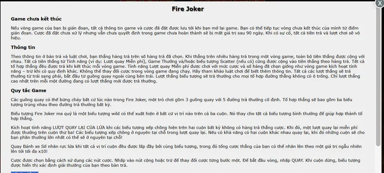 Slot Game Fire Joker Tại BomWin Trải Nghiệm Vòng Quay Lửa Với Cơ Hội Nhân Thưởng Cực Đại